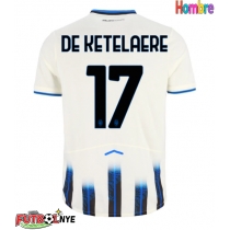 Camiseta Atalanta Charles De Ketelaere #17 Visitante Equipación 2025-26 manga corta